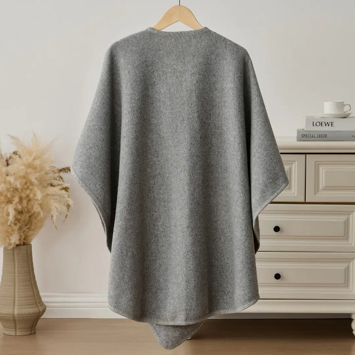 Cozy Fleece Drape Shawl for Women