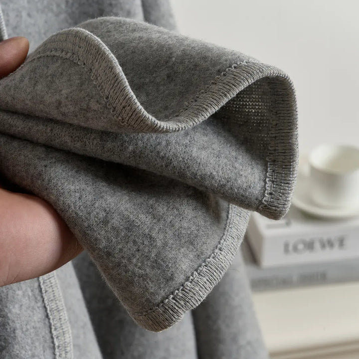 Cozy Fleece Drape Shawl for Women