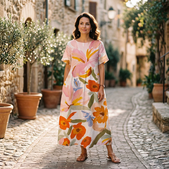 Floral Plus Size Summer Dress