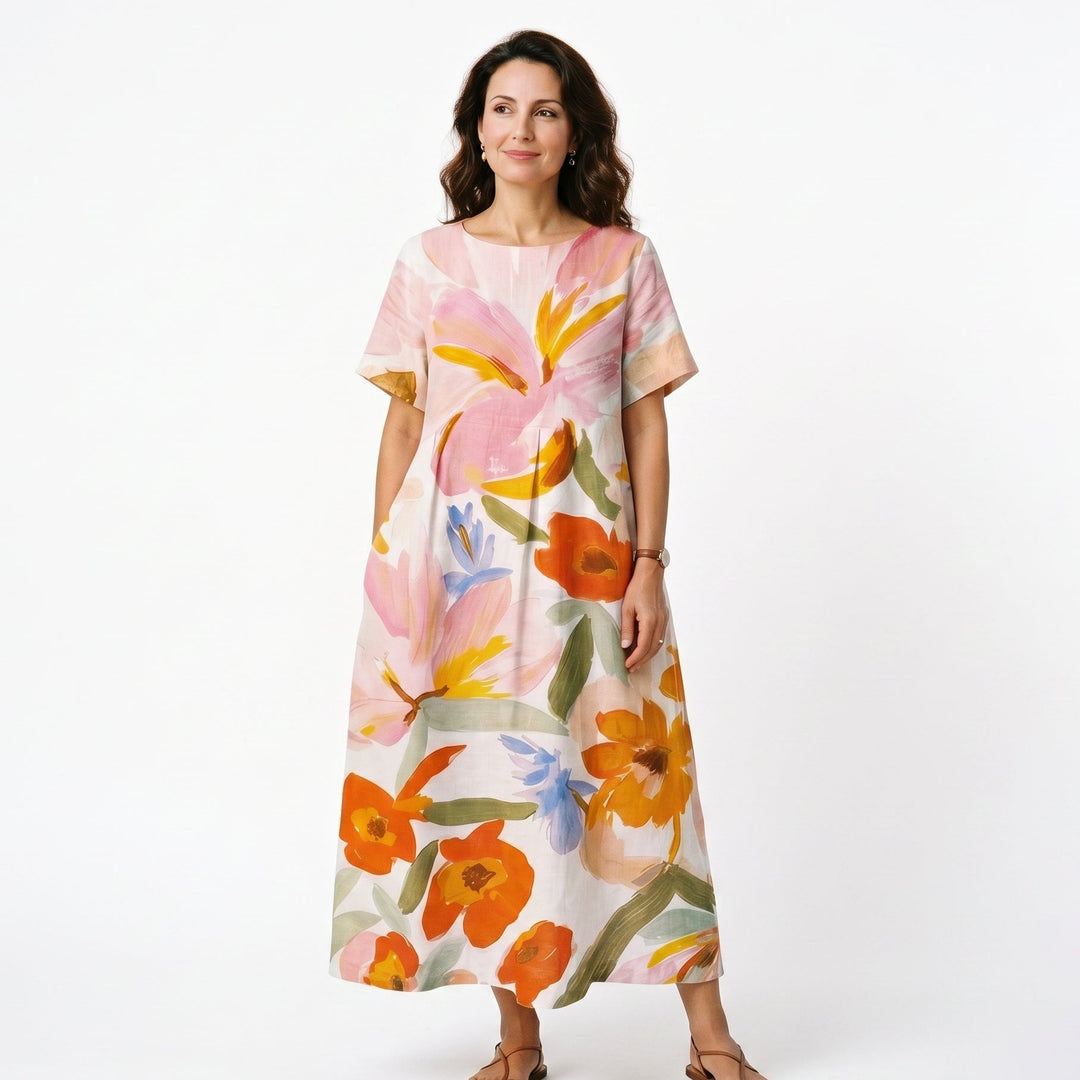 Floral Plus Size Summer Dress