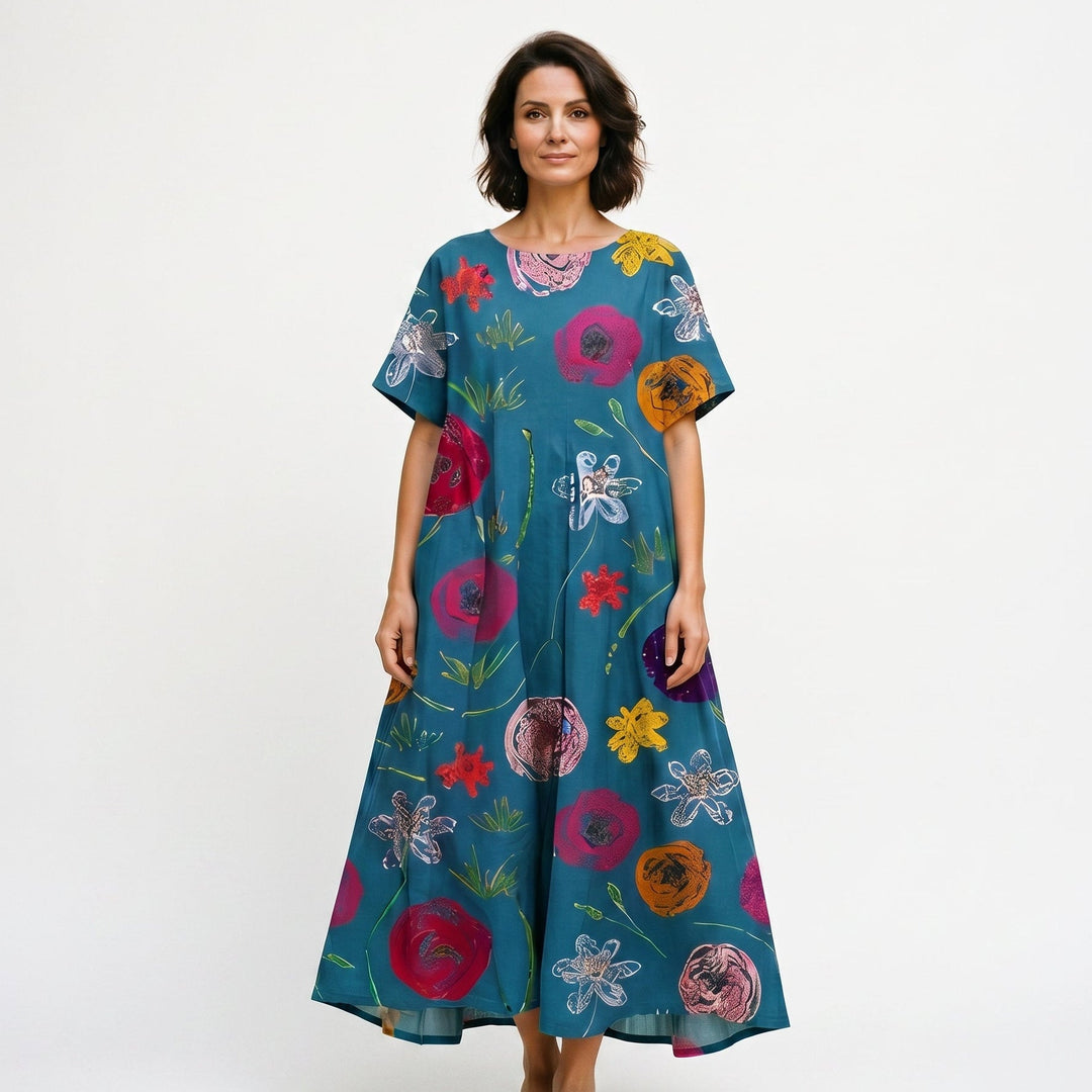Floral Plus Size Summer Dress