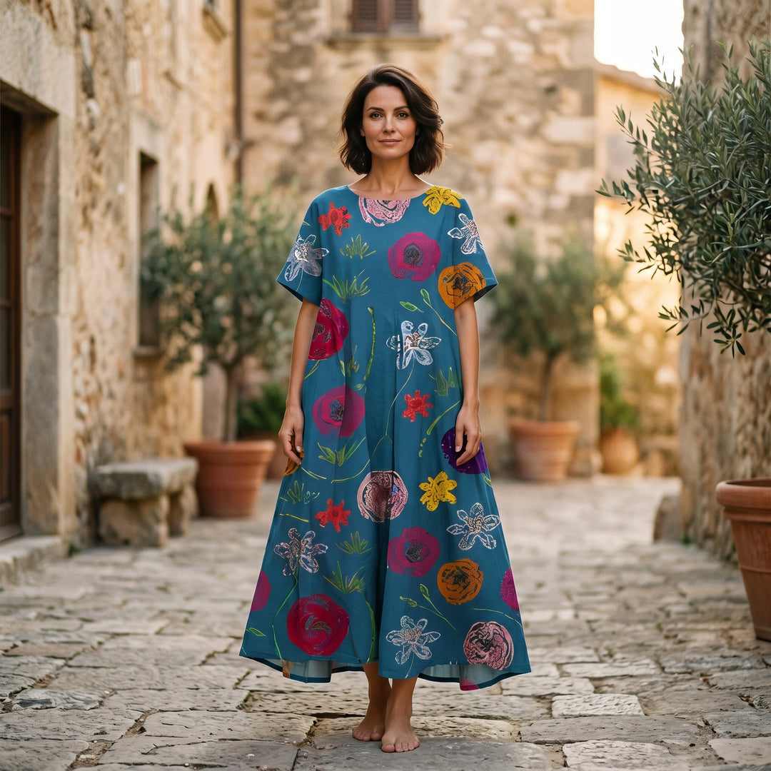 Floral Plus Size Summer Dress