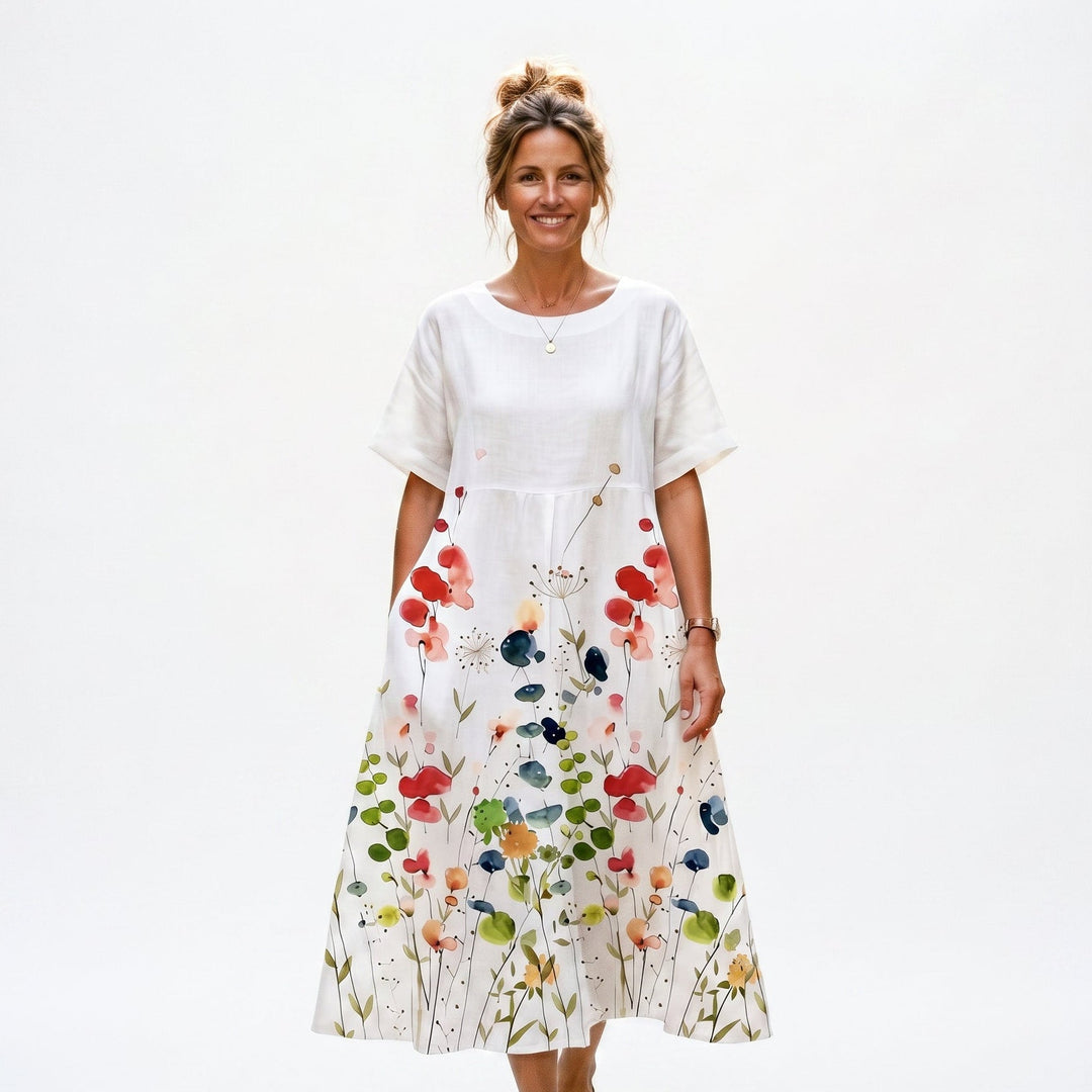 Floral Plus Size Summer Dress