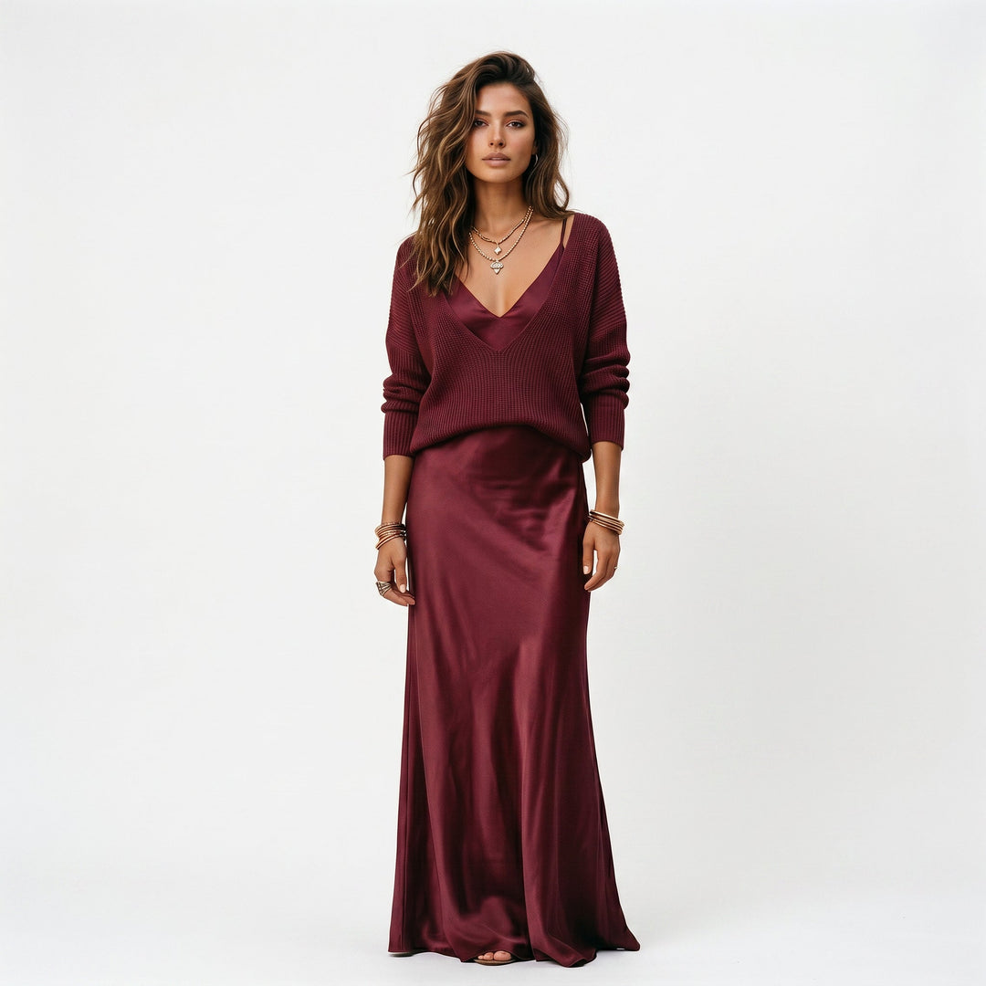 Adeline - Elegant Black Cocktail Dress for Women