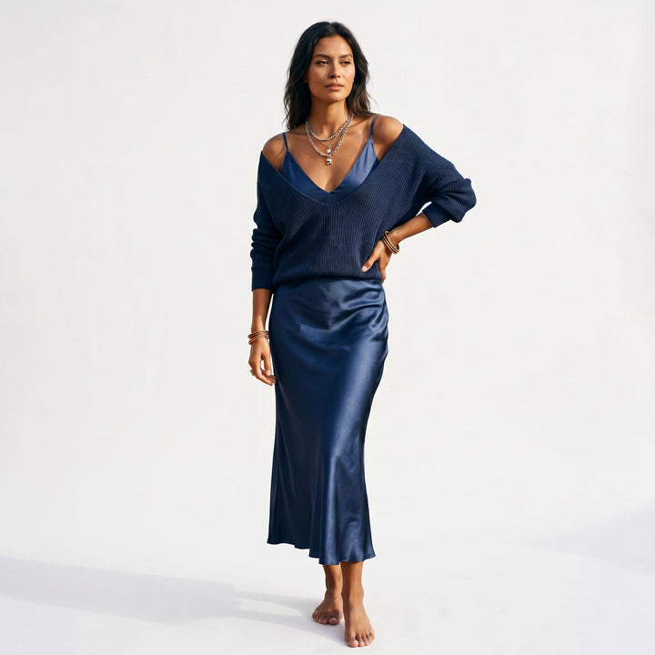 Adeline - Elegant Black Cocktail Dress for Women