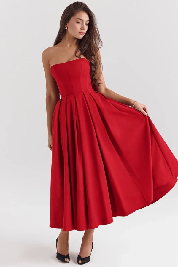 Elegant Midi Dress for Wedding Guests