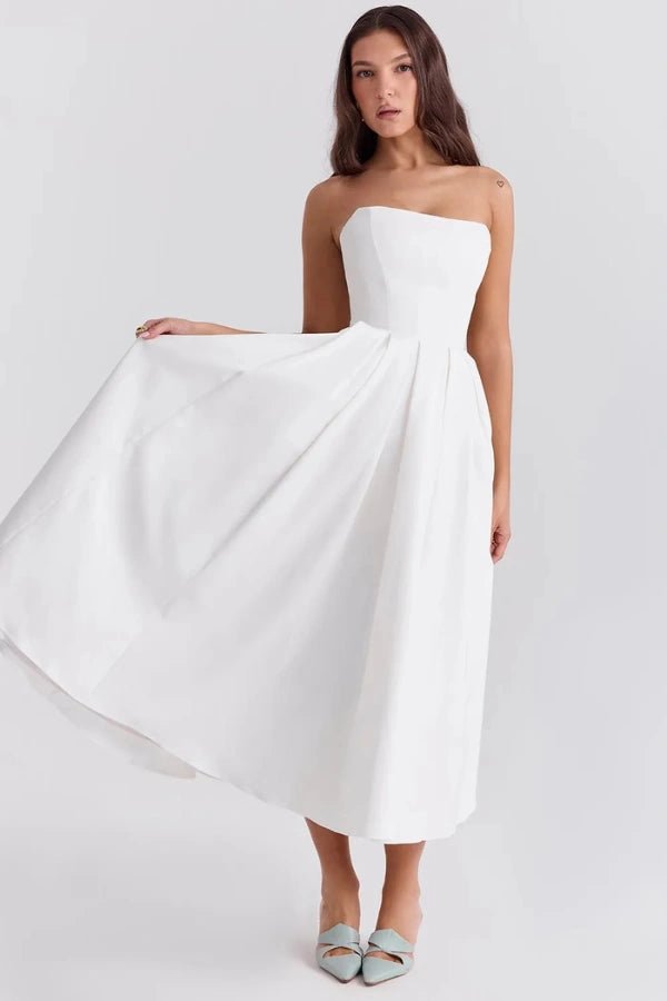 Elegant Midi Dress for Wedding Guests