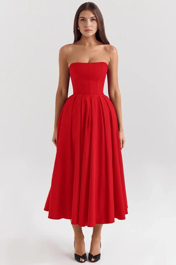 Elegant Midi Dress for Wedding Guests