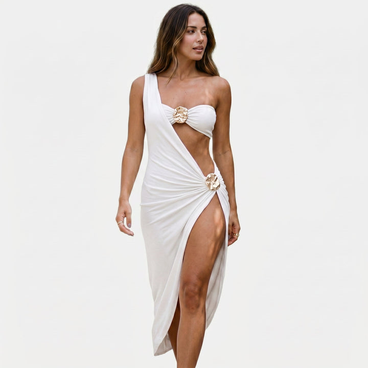 Cielora - Elegant Summer Cut-Out Dress