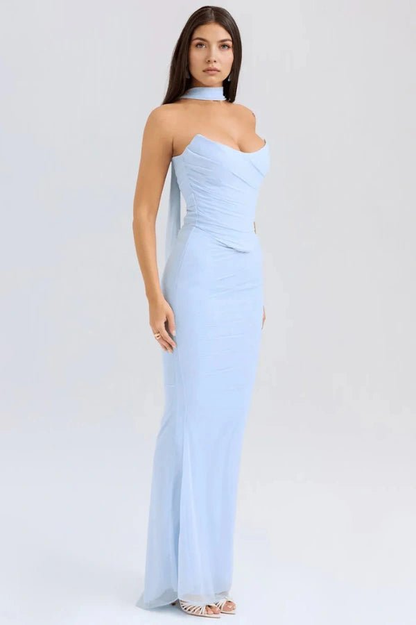 Elegant Black Corset Top Dress for Special Occasions