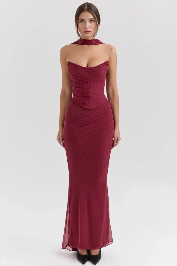 Elegant Black Corset Top Dress for Special Occasions