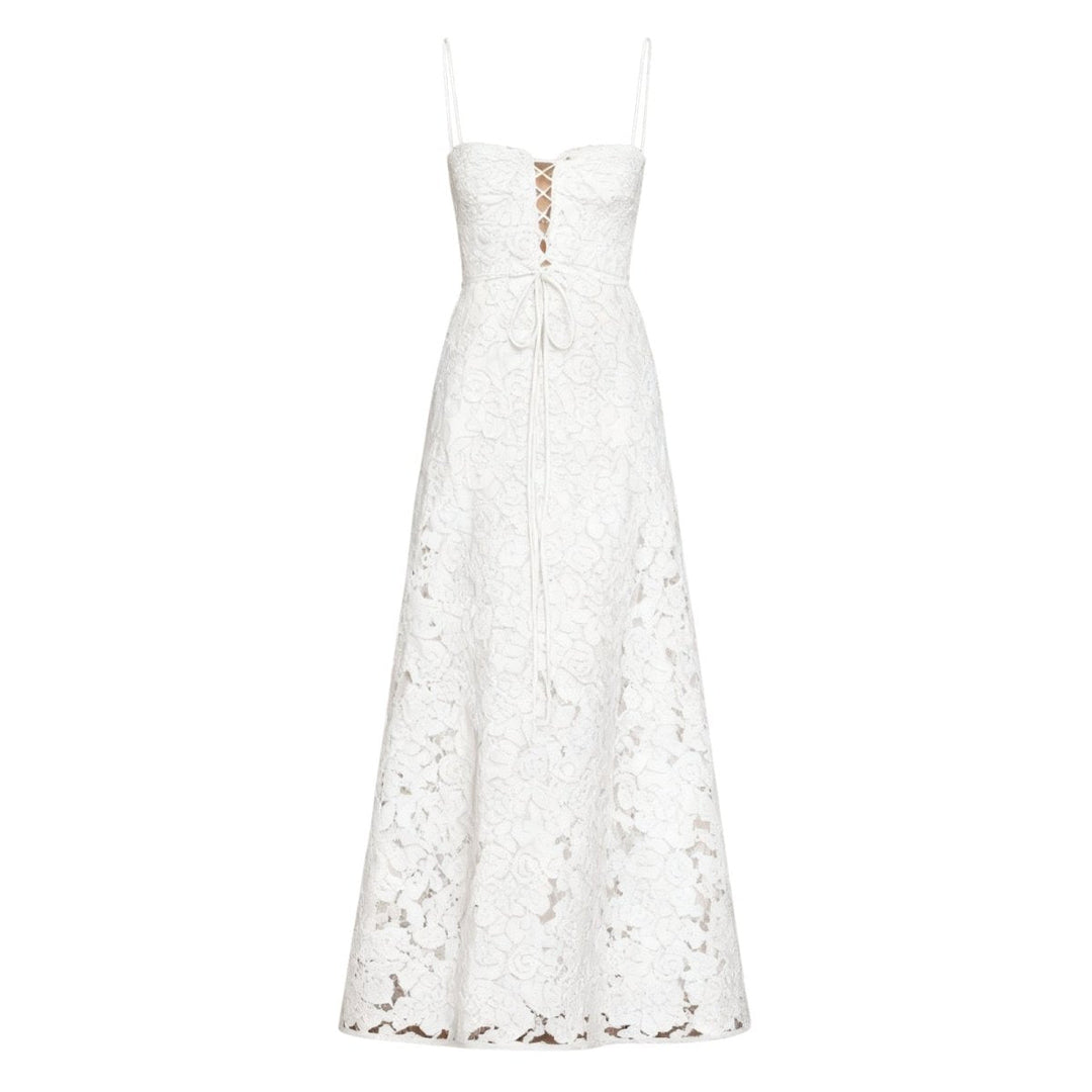 Elegant Floral Jacquard Gown for Weddings