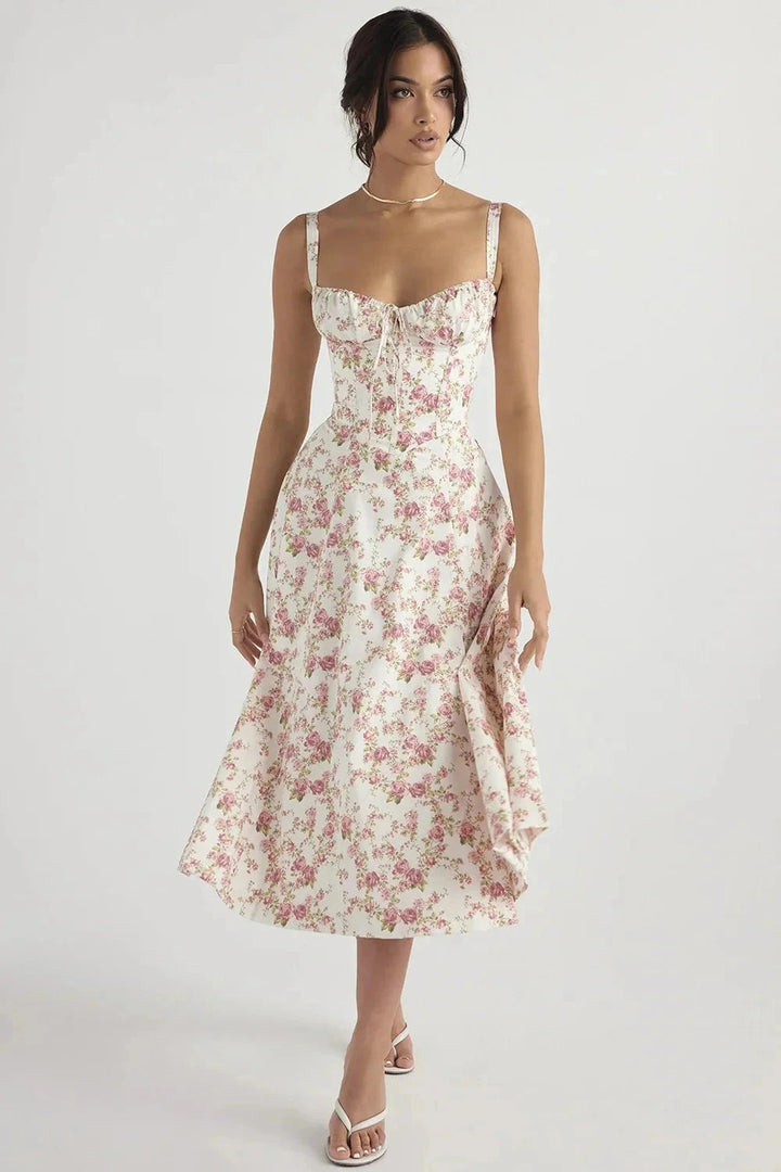 Elegant Floral Summer Dress for Women