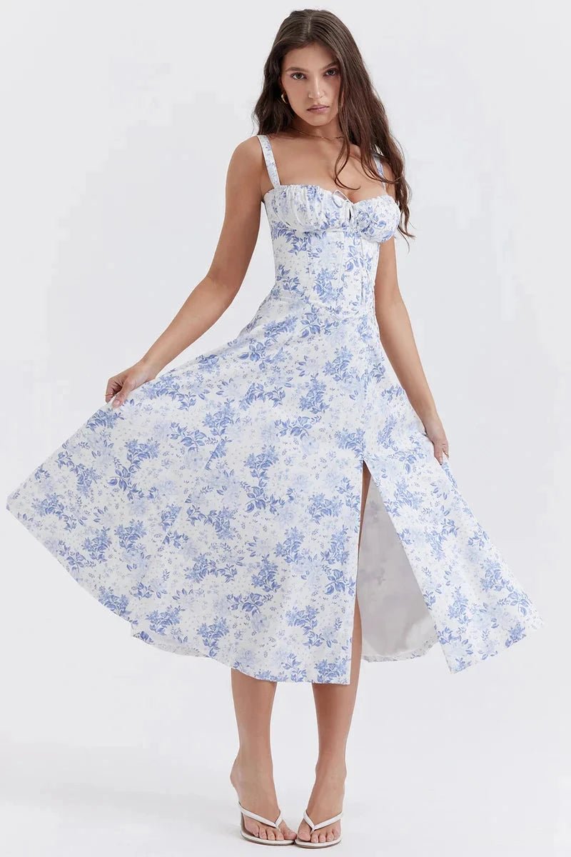 Elegant Floral Summer Dress for Women
