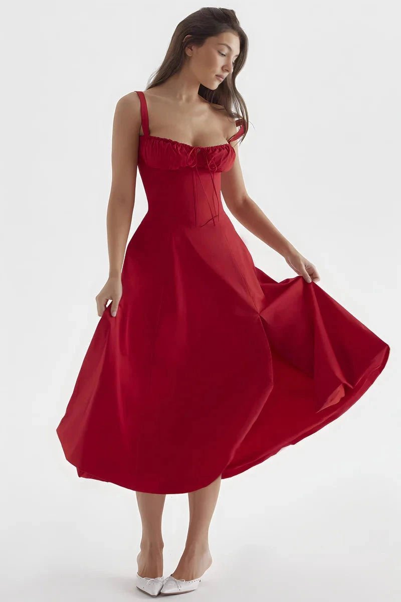 Elegant Floral Summer Dress for Women