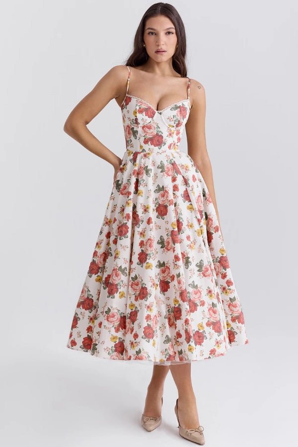 Elegant Satin Midi Dress for Women in Blush Pink