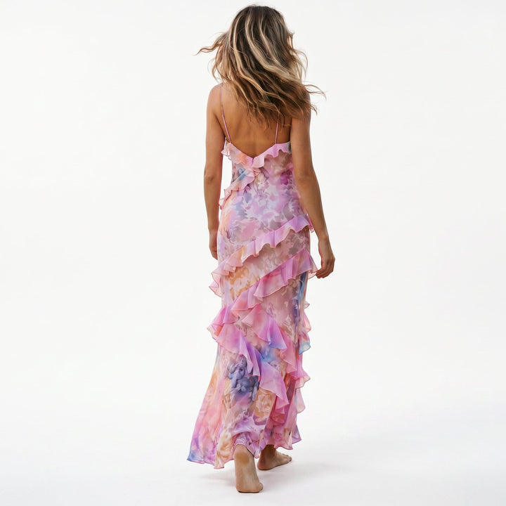 Argentina - Elegant Floral Summer Maxi Dress for Weddings