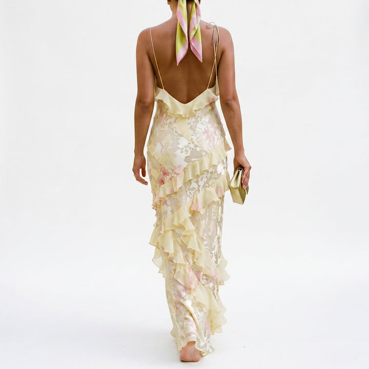Argentina - Elegant Floral Summer Maxi Dress for Weddings