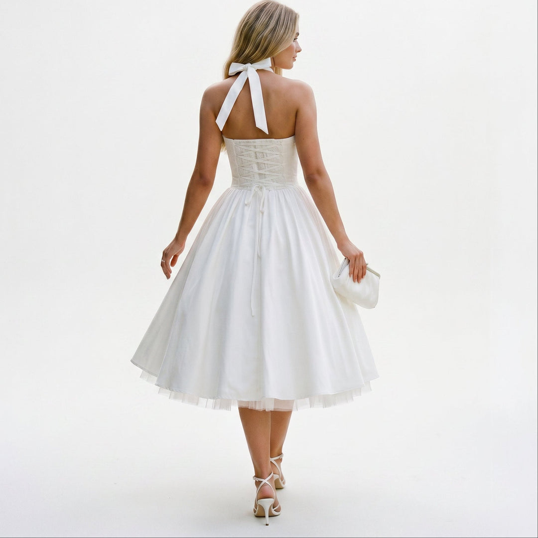 Galatea - Elegant Wedding Guest Midi Dress
