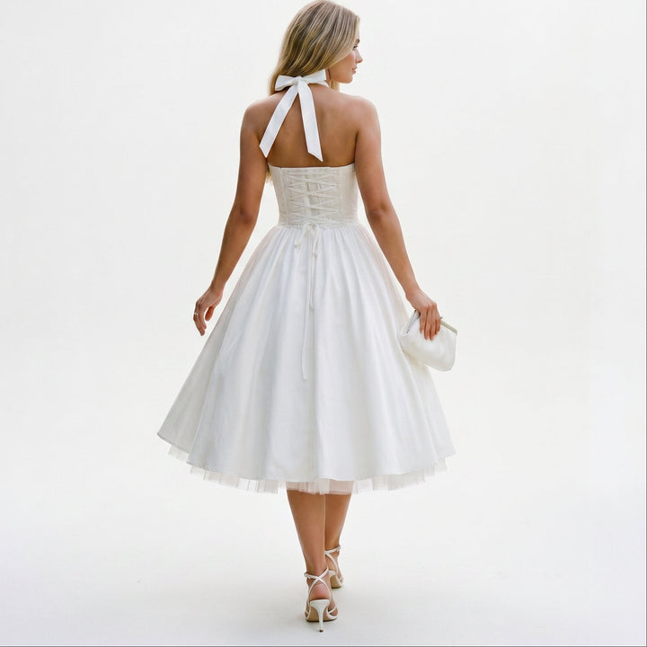 Galatea - Elegant Wedding Guest Midi Dress