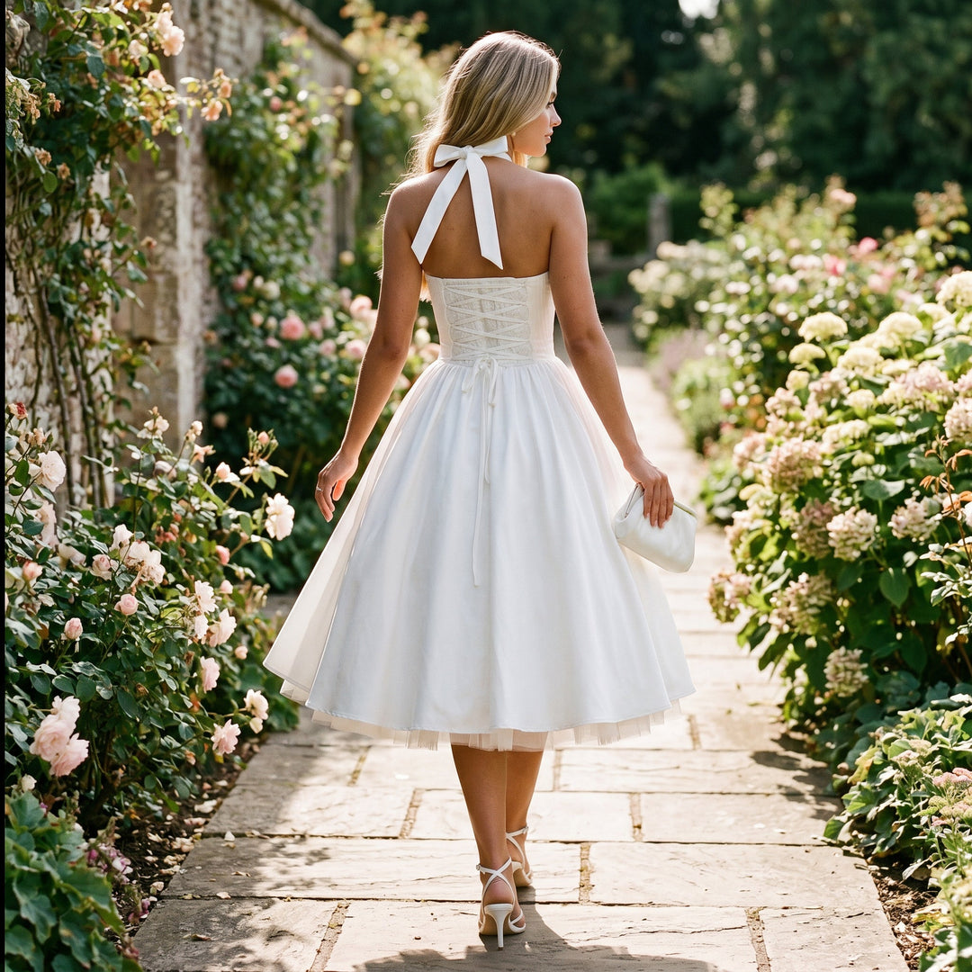 Galatea - Elegant Wedding Guest Midi Dress