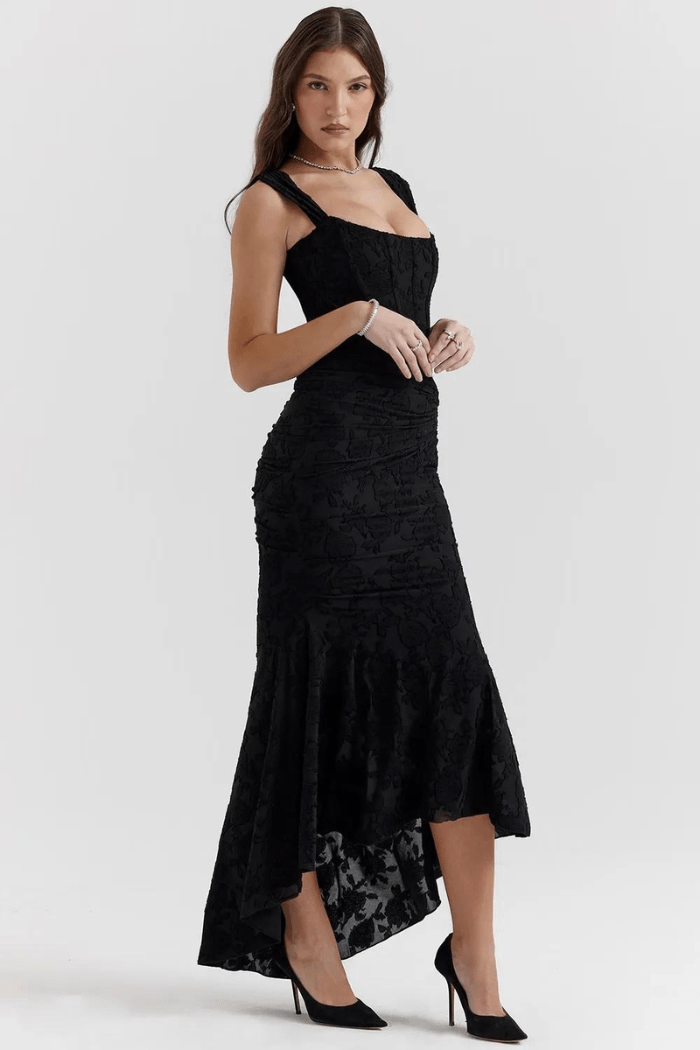 Floral Long Sleeve Maxi Dress for Women