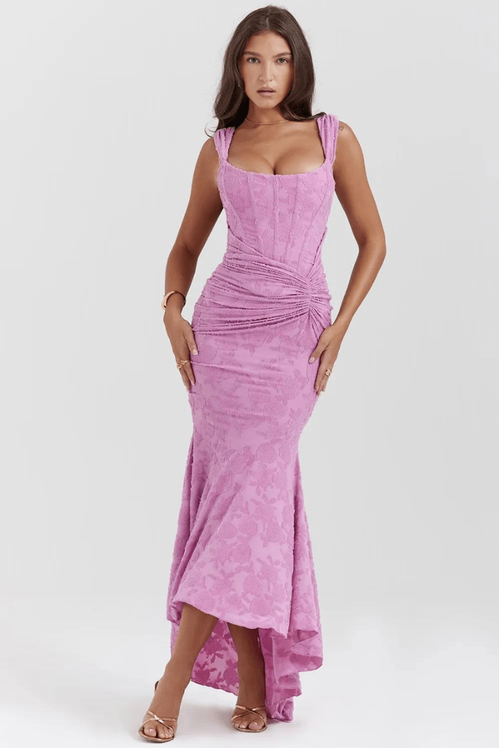 Floral Long Sleeve Maxi Dress for Women