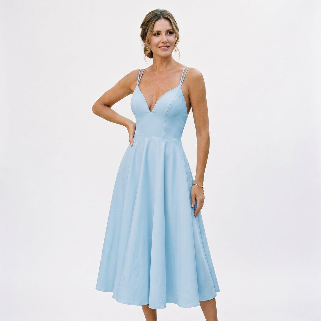 Athena - Elegant Midi Dress for Special Occasions