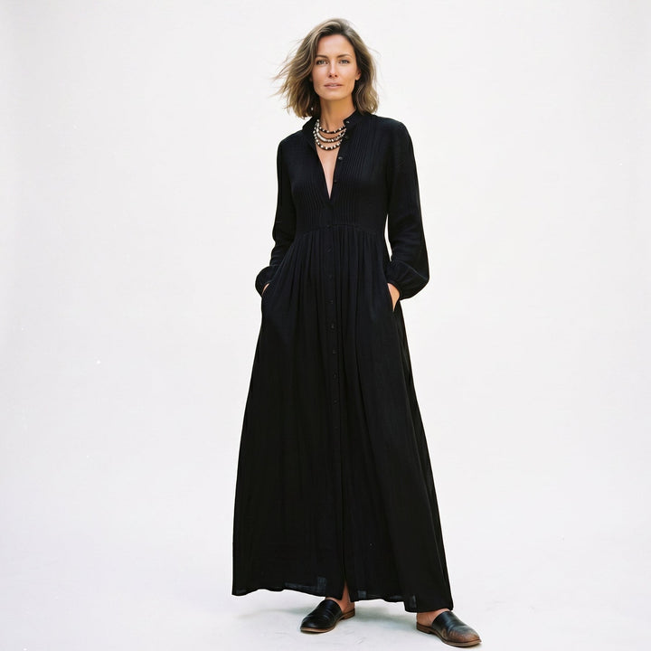 Aurora - Elegant Long Sleeve Maxi Dress for Women