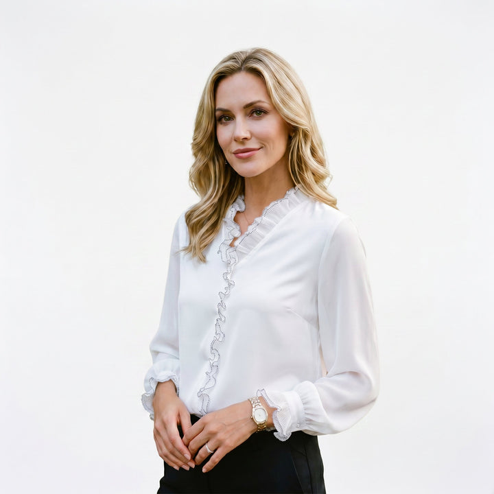 Elegant Feminine Long Sleeve Blouse for Summer