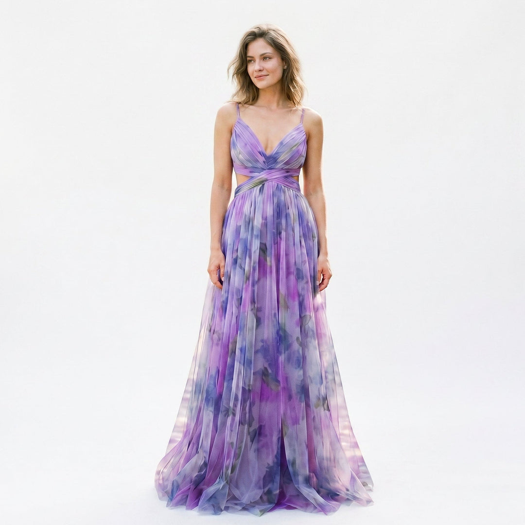 Avery - Elegant Floral Wedding Guest Dress