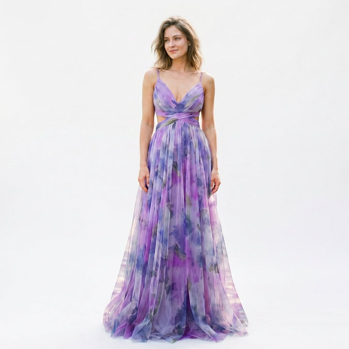 Avery - Elegant Floral Wedding Guest Dress