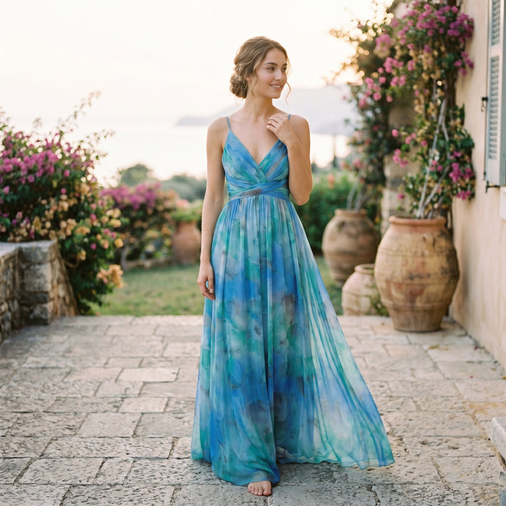 Avery - Elegant Floral Wedding Guest Dress