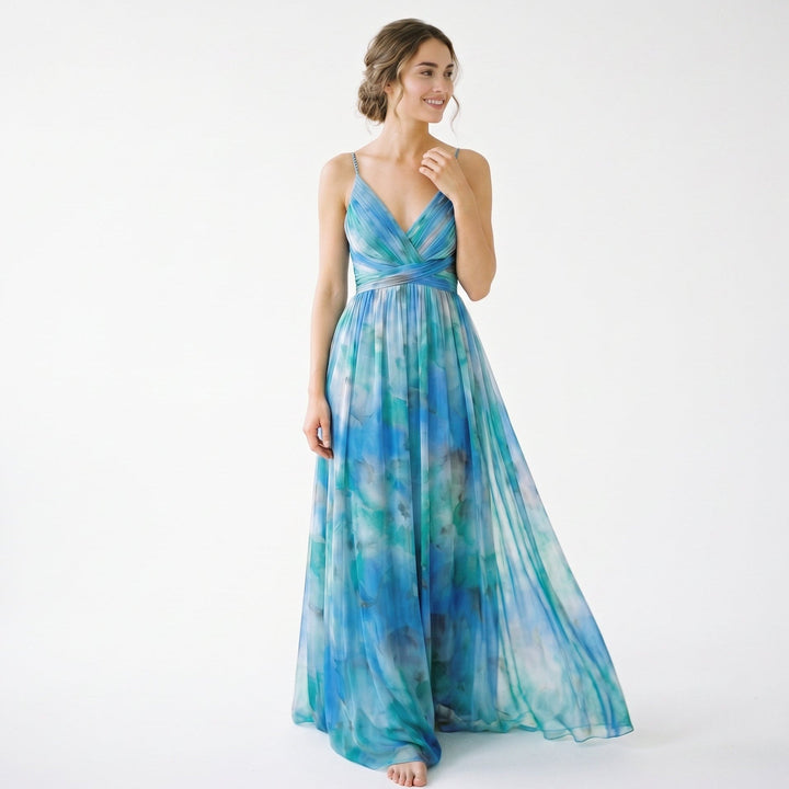 Avery - Elegant Floral Wedding Guest Dress