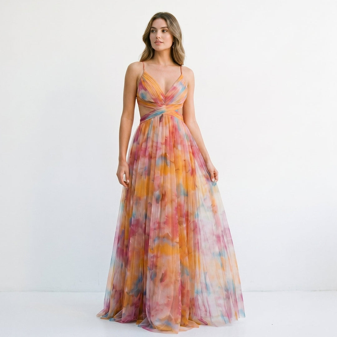 Avery - Elegant Floral Wedding Guest Dress