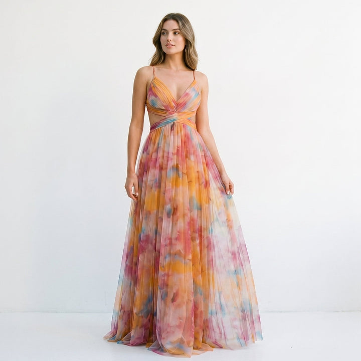 Avery - Elegant Floral Wedding Guest Dress