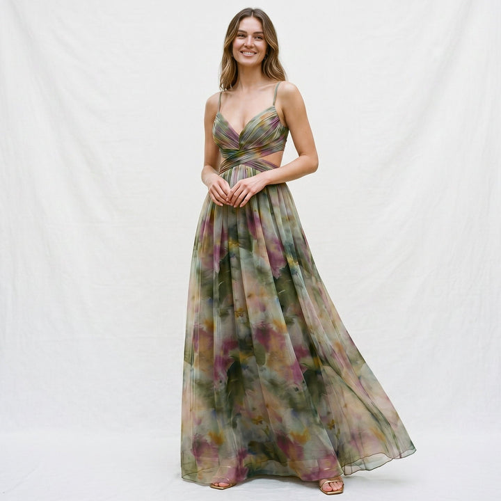 Avery - Elegant Floral Wedding Guest Dress