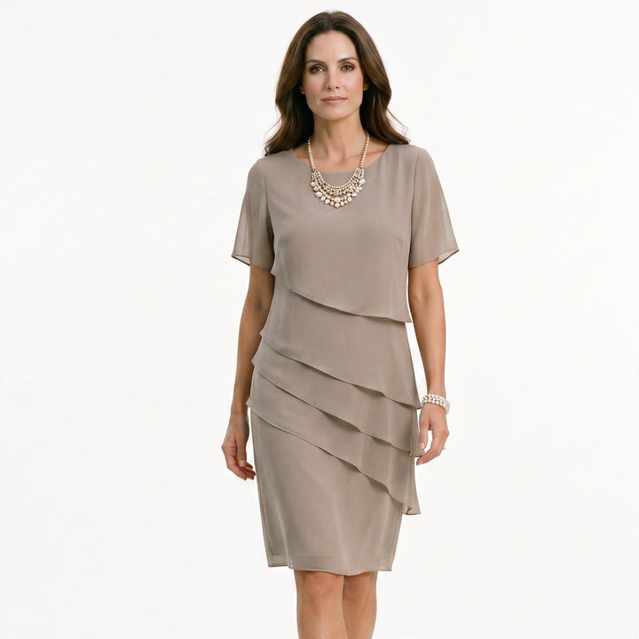Elegant Tummy-Flattering Summer Dress