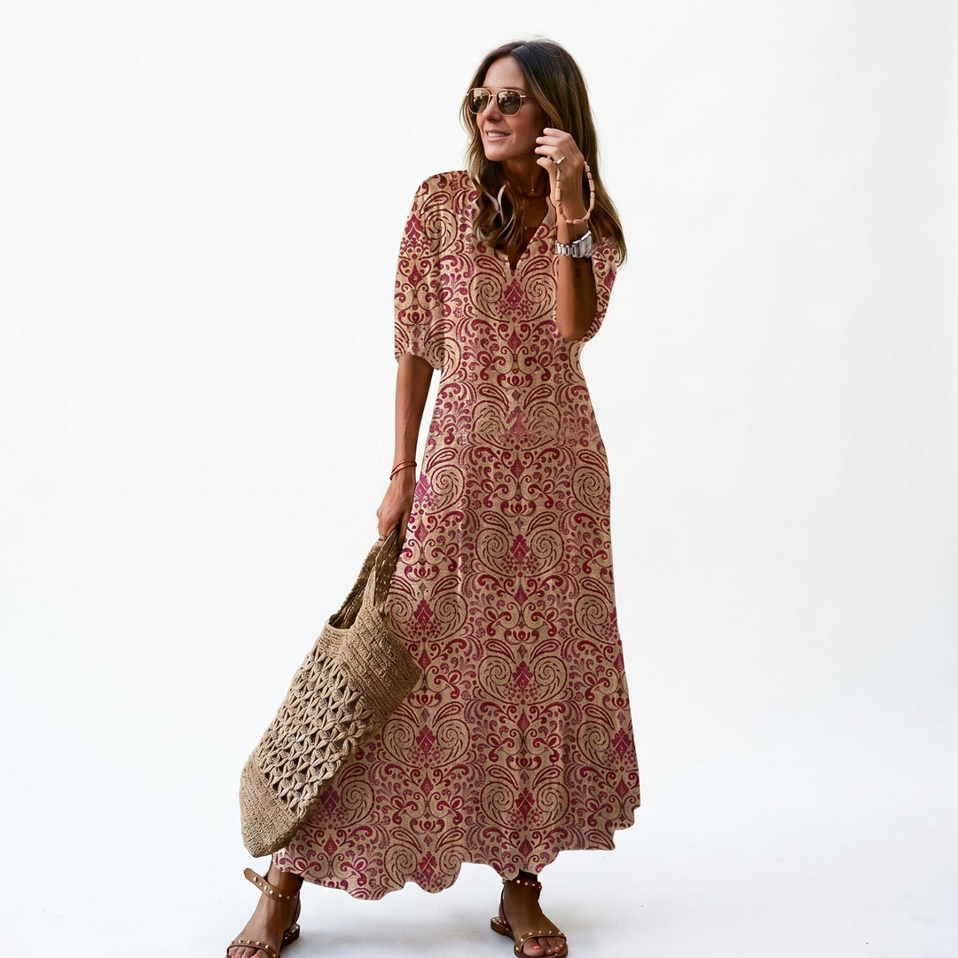 Boho Vintage Womens Summer Dress