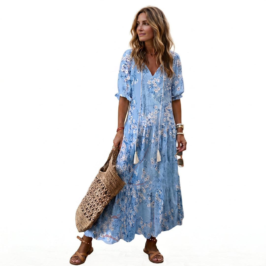 Boho Vintage Womens Summer Dress