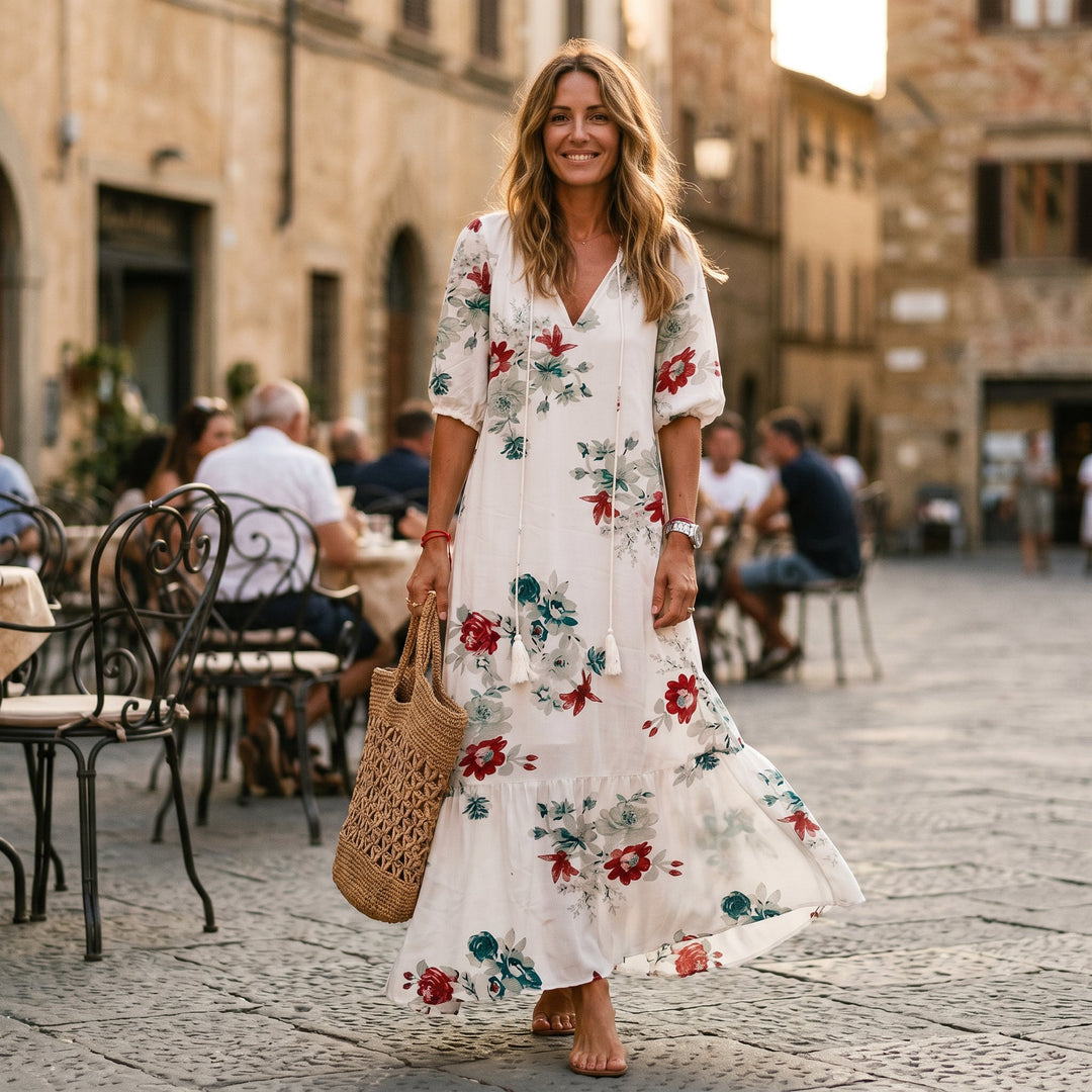 Boho Vintage Womens Summer Dress