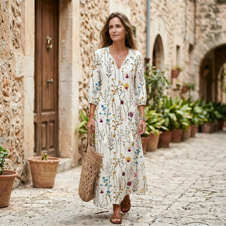Boho Vintage Womens Summer Dress