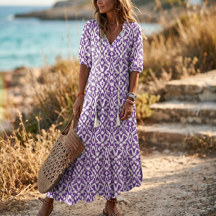 Boho Vintage Womens Summer Dress