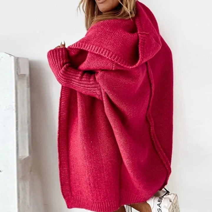 Chic Hooded Knit Cardigan for Everyday Wear