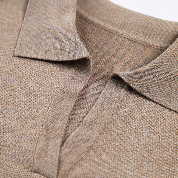 Casual Collared Mens Pullover Sweater for Everyday Comfort