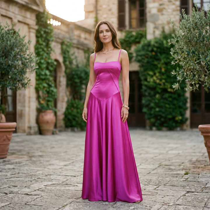 Cecily - Elegant White Maxi Dress for Women