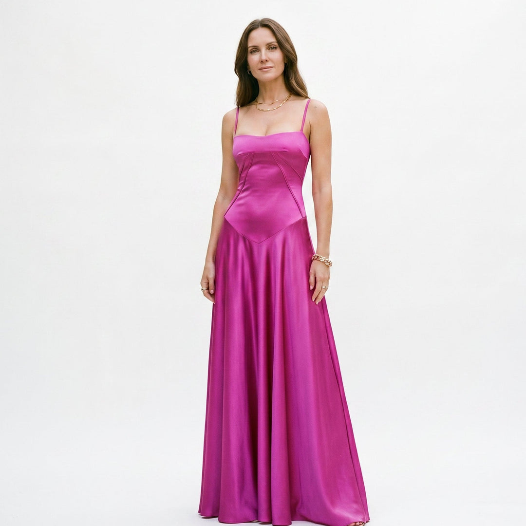 Cecily - Elegant White Maxi Dress for Women