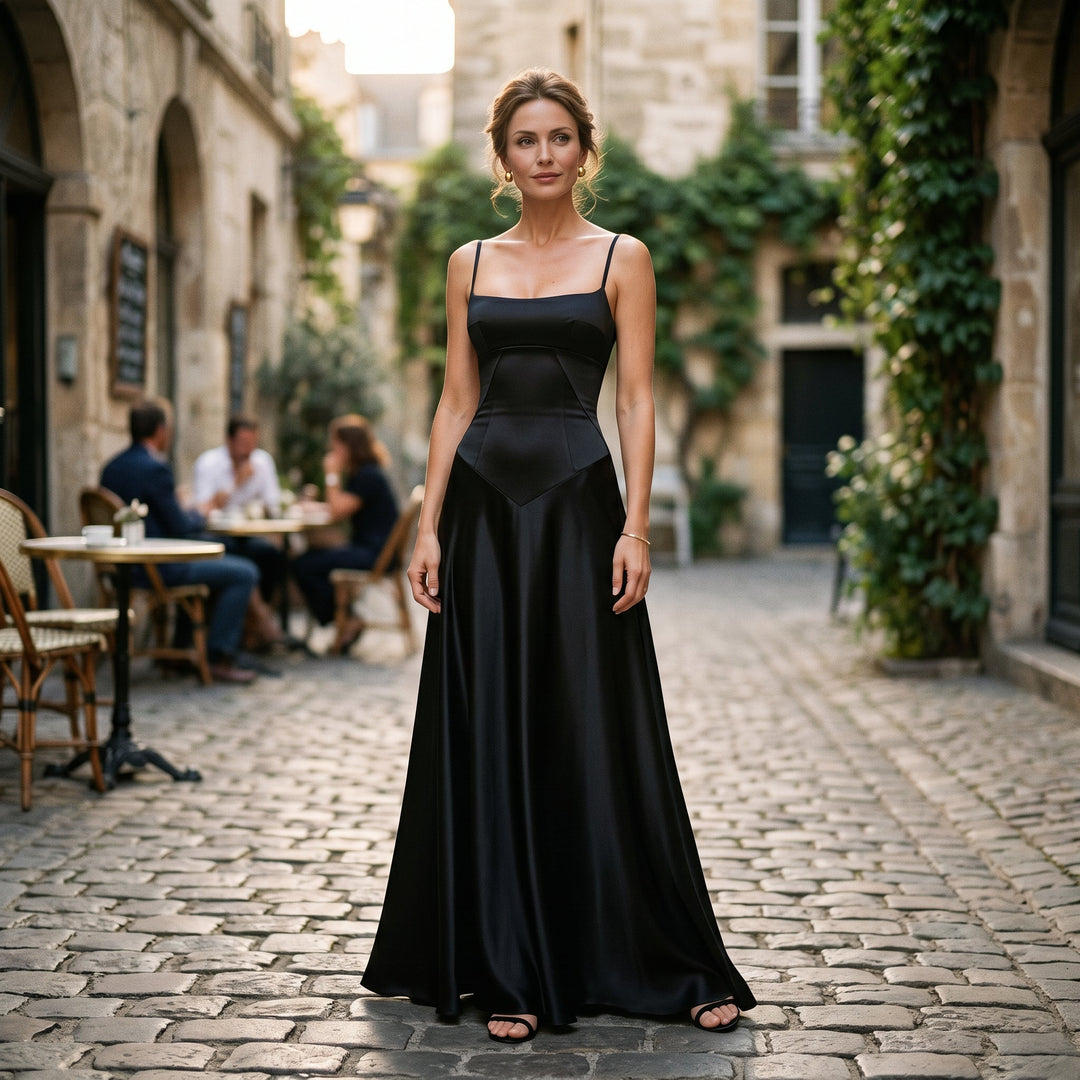 Cecily - Elegant White Maxi Dress for Women