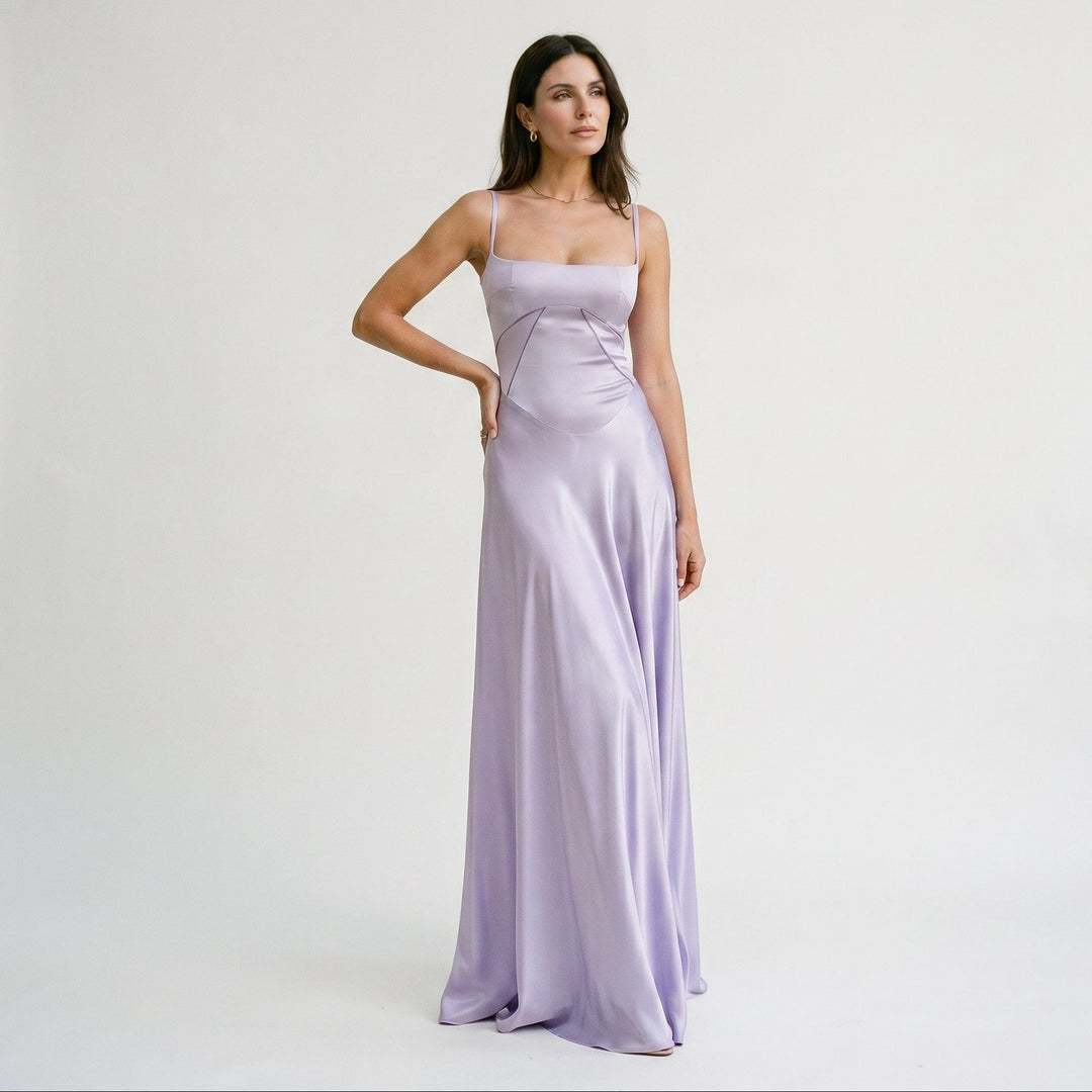 Cecily - Elegant White Maxi Dress for Women