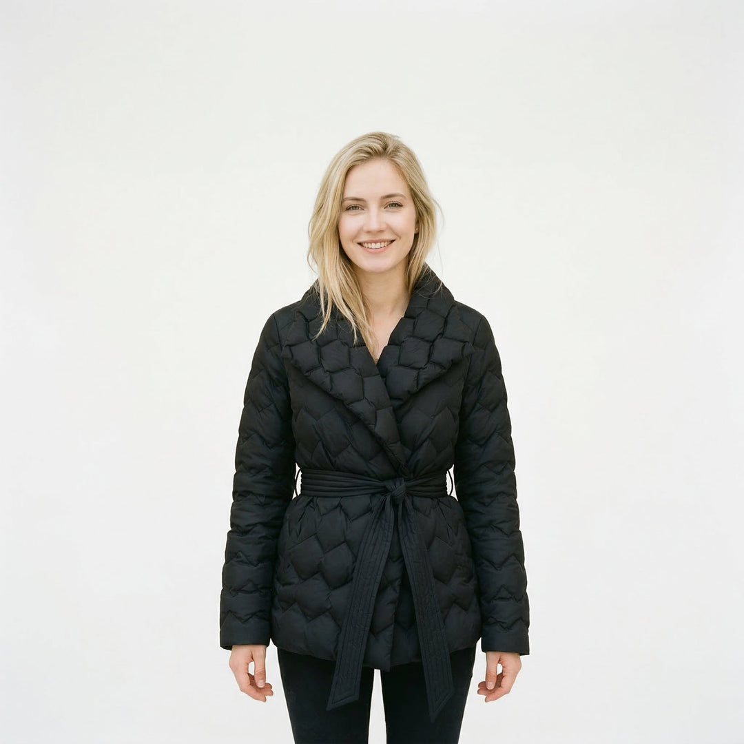 Chic Quilted Down Coat for Women